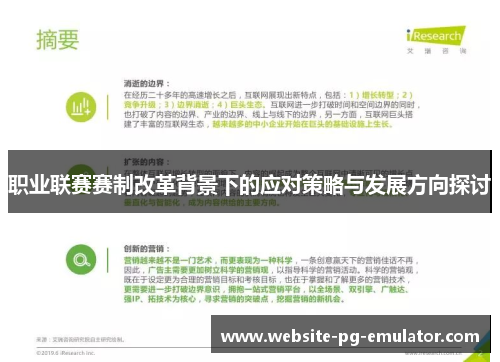 职业联赛赛制改革背景下的应对策略与发展方向探讨